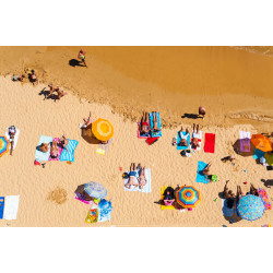 Aerial, Albufeira Beach, Algarve, Portugal