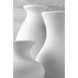 Unglazed ceramic vases