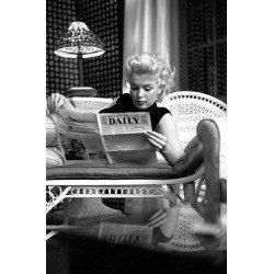 Marilyn Relaxes In A Hotel Room