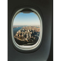 Manhattan Skyline from Aircraft