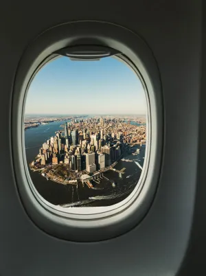 Manhattan Skyline from Aircraft, 2018