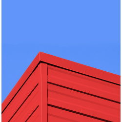 Red Triangle In Square Format
