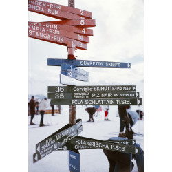 Signpost In St. Moritz