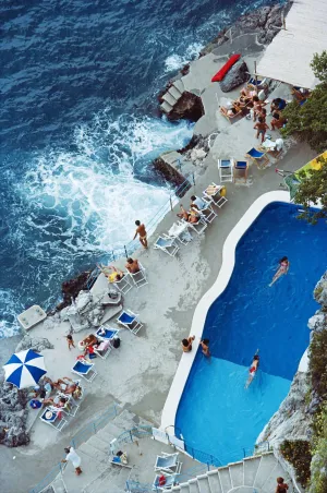 Pool On Amalfi Coast, 1984, Slim Aarons