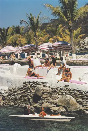 La Concha Clientele, 1972, Slim Aarons