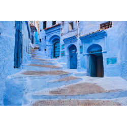 Morocco, Rif area, Chefchaouen (Chaouen) town, the blue city