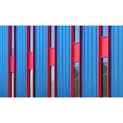 Red Pentad of Panes