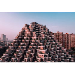 Pyramid-shape Residential Building