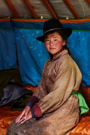 Mongolia, young woman portrait, 2016, Tuul & Bruno Morandi