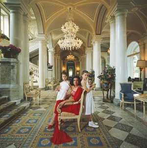 Droulers And Daughters, Cernobbio um 1984, Slim Aarons