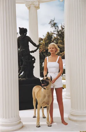 C.Z. Guest With Her Great Dane, Palm Beach 1955, Slim Aarons