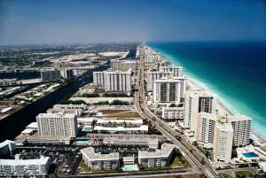 Aerial Miami Beach, April 1972, Slim Aarons