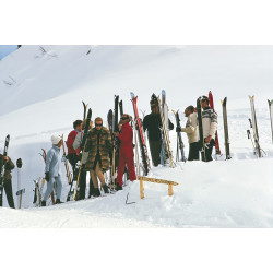 Skiers At Gstaad
