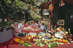 Lunch At La Pigna, Capri 1980, Slim Aarons