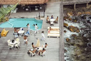 Decking By The Sea, Angra dos Reis, January 1988, Slim Aarons