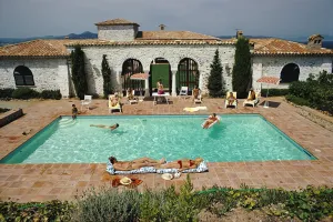 Pool In St Tropez, circa 1970, Slim Aarons