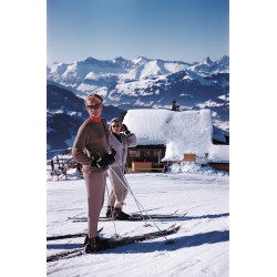 Skiers In Gstaad