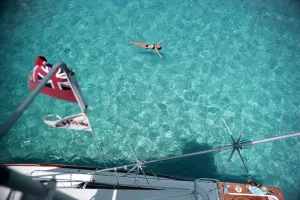 Swimming In Bermuda, 1977, Slim Aarons