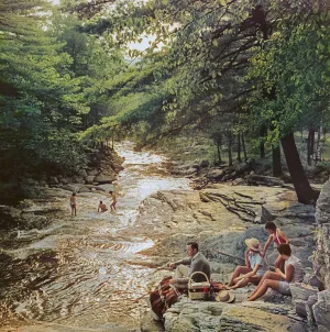 Campbell Falls Picnic, Massachusetts 1959, Slim Aarons
