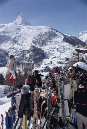 Zermatt Skiing, maart 1968, Slim Aarons