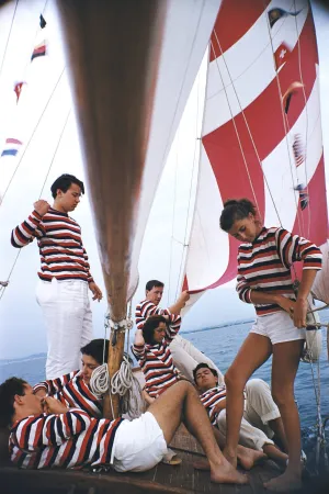 Adriatic Sailors, 1956, Slim Aarons