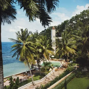 Bahamanian Hotel, Great Harbour Cay 1973, Slim Aarons