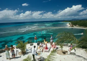 Tropical Mustique, Grenadines 1989, Slim Aarons