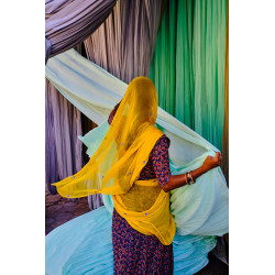 India, Rajasthan, Sari Factory