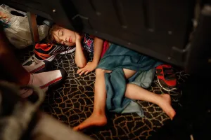 Girl Asleep on a Ferry, 2015