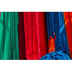 India, Rajasthan, Sari Factory