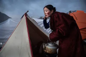 Nomad Preparing Tea, 2015