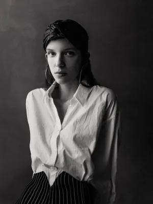 Young beautiful woman wearing turban, 2020